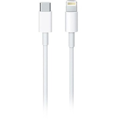 Добави още лукс USB кабели Зареждащ и Дата кабел USB Type-C към Lighting за Apple iPhone 11 6.1 / Apple iPhone 11 Pro 5.8 / Apple iPhone 11 Pro Max 6.5 бял